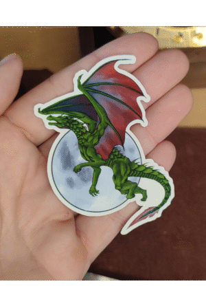 Sticker – Dragon au clair de lune